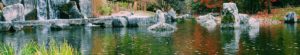 Wide reflective pond