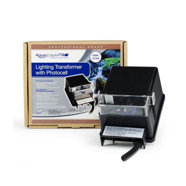 Aquascape 150 watt transformer with photo eye and timed settings