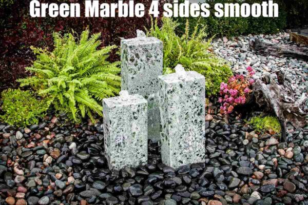 green marble 4 sides smooth