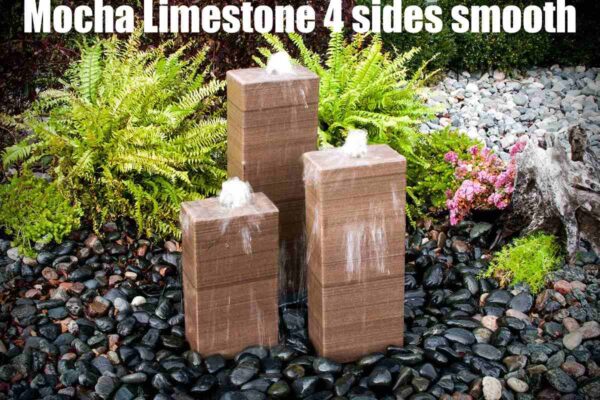 mocha limestone 4 sides smooth