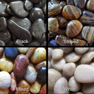 Polished pebble choices