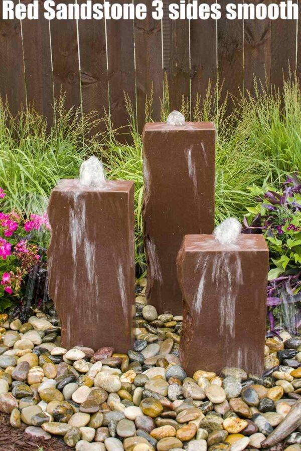 red sandstone 3 sides smooth