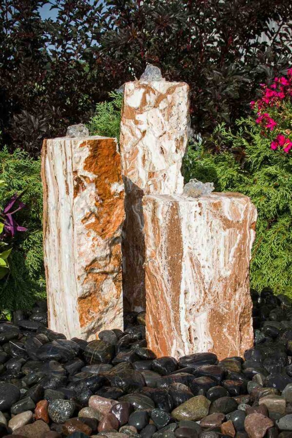 triple travertine fountain kit