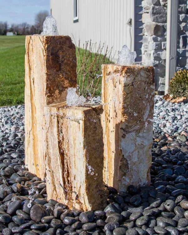 Triple Travertine Fountain Kit - Image 4