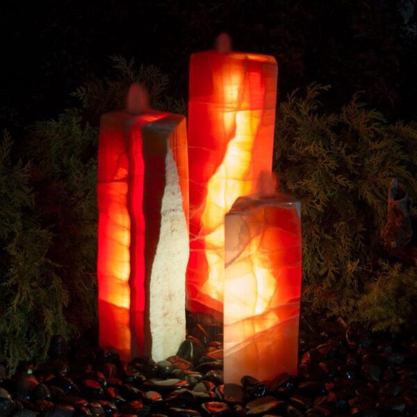 triple sunrise onyx fountain night photo
