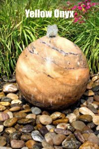 yellow onyx sphere